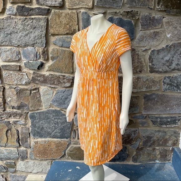 Boden Jersey Dress in Jaffa Painterly Stripe size 12R - Picture 5 of 7